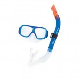 Set de Visor y Snorkel Pike en color Azul...