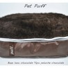 Pet Puff Mediano: Base lona chocolate...