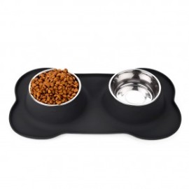 Redlemon Plato para Perro 2 Tazones con...