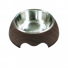 Plato Melamina/Inox Madera 350mlPET75