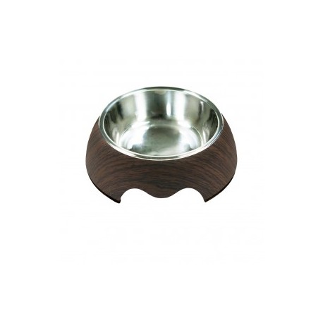 Plato Melamina/Inox Madera 350mlPET75