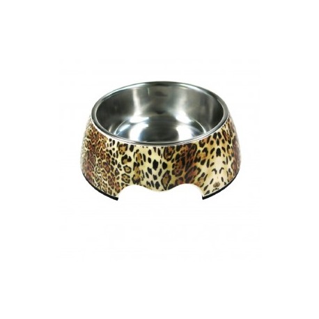 Plato Melamina/Inox Leopardo 350mlPET75