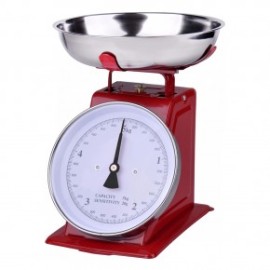 Báscula de Cocina Retro 5 Kg RojoAquila