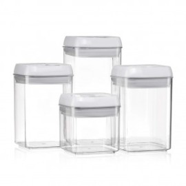 Juego 4 Recipientes Herméticos Cuadrados...
