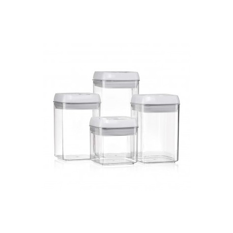 Juego 4 Recipientes Herméticos Cuadrados...