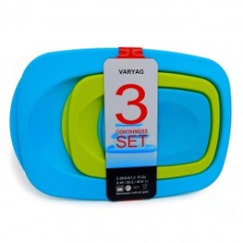 Juego De 3 Tupper Rectangulares SpringAquila